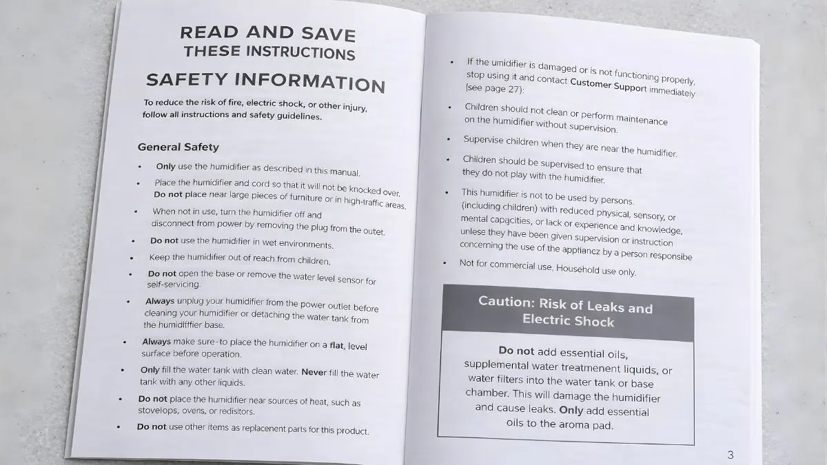 5 Easy Fixes: Levoit Humidifier Not Misting (2026) 1 Levoit humidifier base showing the maximum water line and proper fill levels.